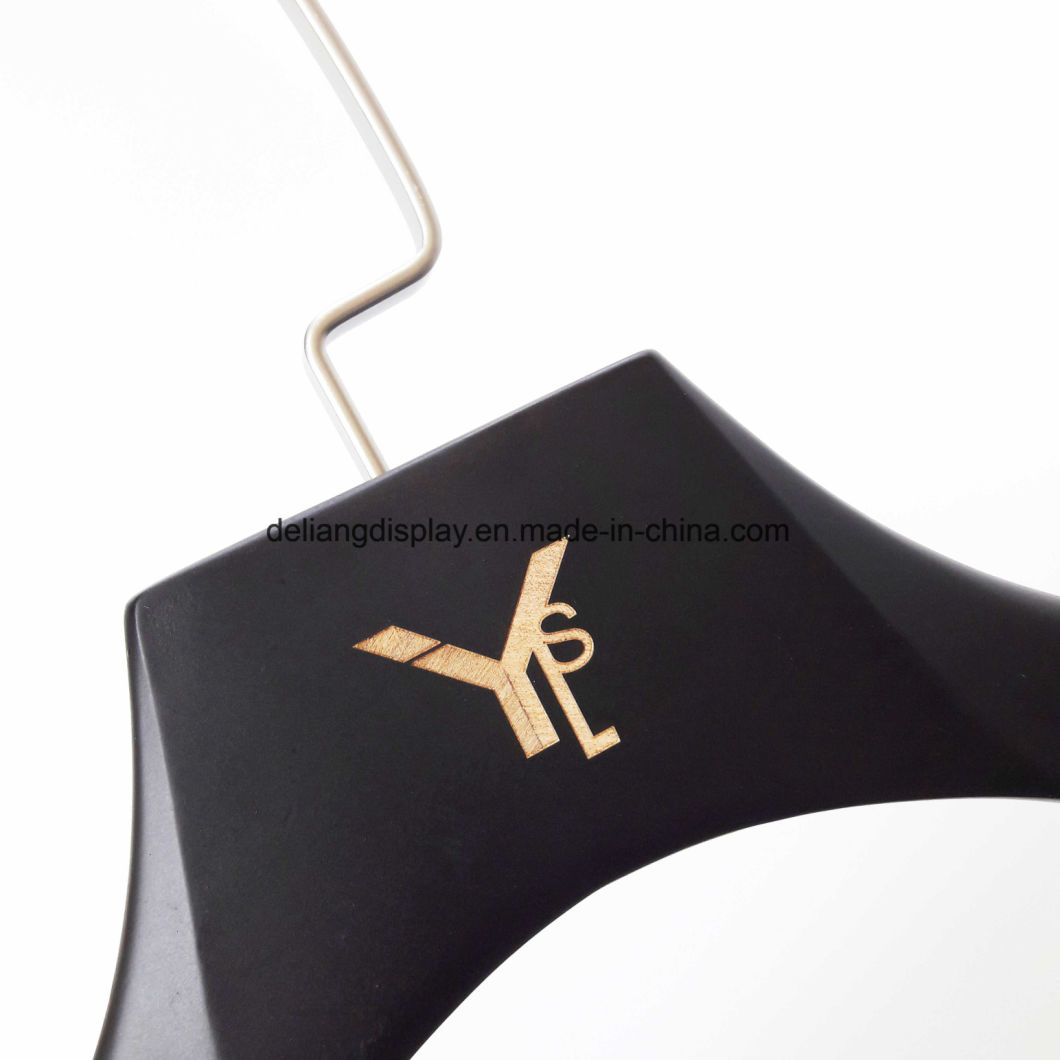 Luxury Black Wooden Clothes Hanger for Men