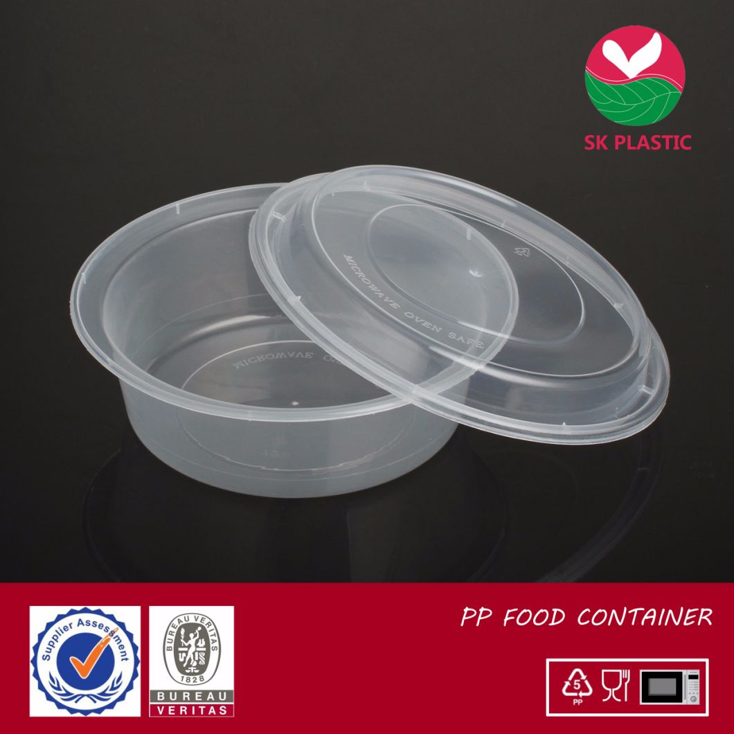 BPA Free Brc Pass High Quality Takeaway Microwave Divided Food Freezer Storage Plastic Kitchen Containers