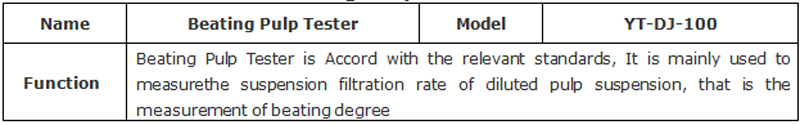 Beating Pulp Tester/Pulp Beating Tester/Laboratory Instruments