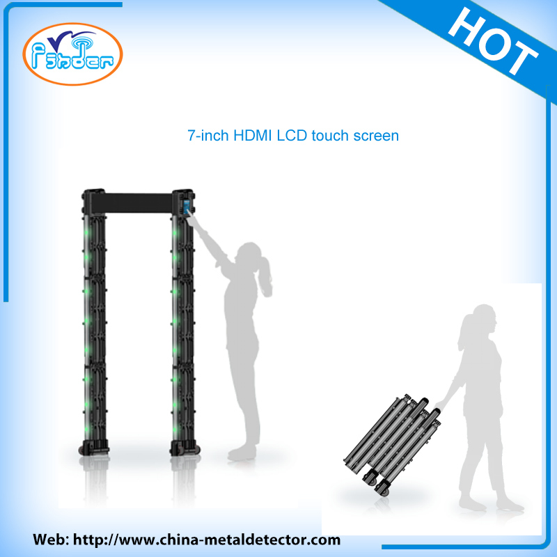 Portable Full Body Scanner Door Frame Walk Through Metal Detector