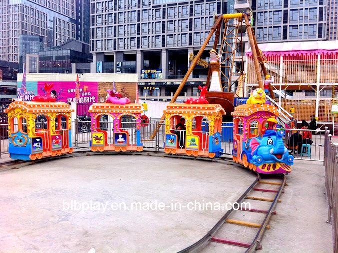Kiddie Amusement Rides Electric Train with Elephant Style