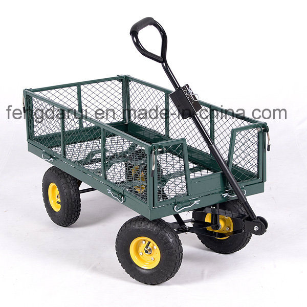 Hot Sale Hand Push 4 Wheel Garden Wagon Tool Cart (TC4211)