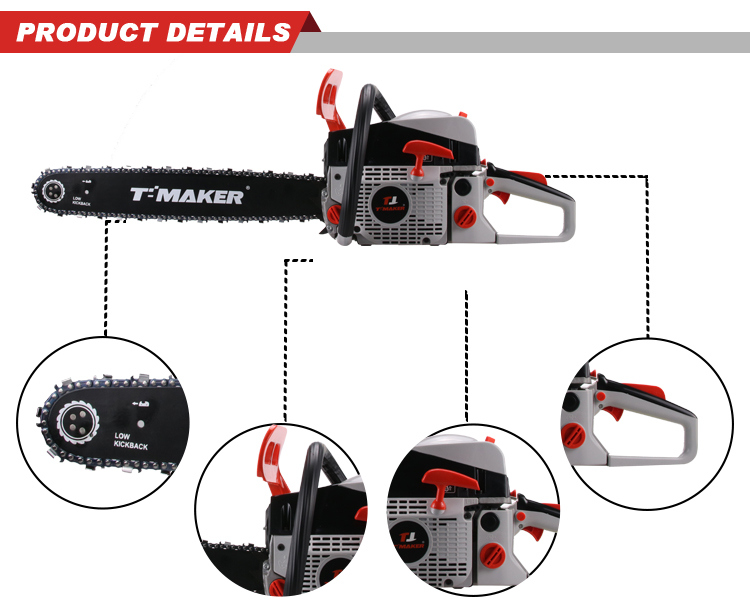 Hot Sale Chain Saw for Garden Use 52cc Chainsaw