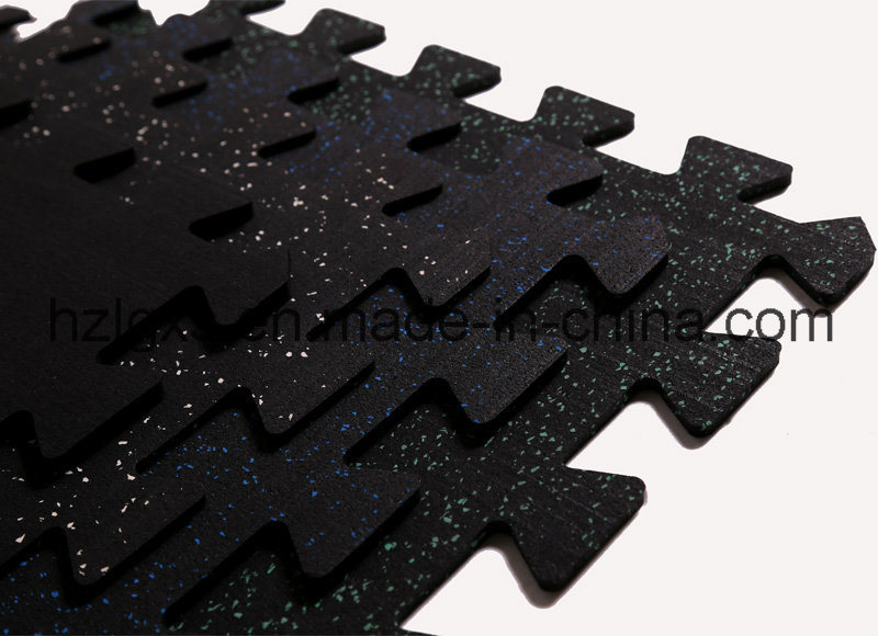 1mx1m Interlocking Rubber Tiles Fitness Equipment Rubber Carpet