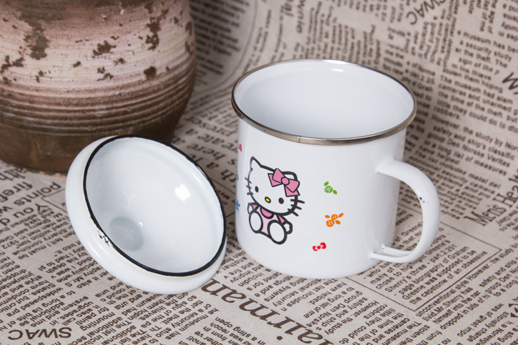 Personalized Enamel Travel Mug/Tea Cup with Customized Photo