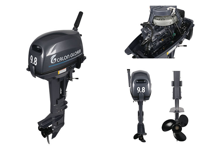 Calon Gloria Hot Selling 2 Stroke 9.8HP Long Shaft Outboard Motor for Inflatable Boat