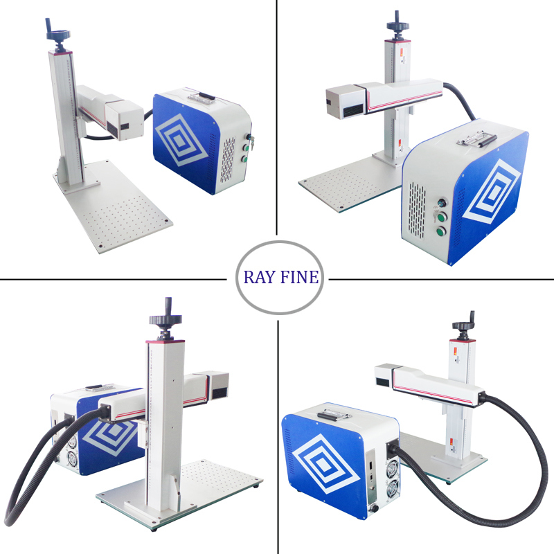 Potable Split Raycus 50W Fiber Laser Marking Machine for Metal Deep Marking