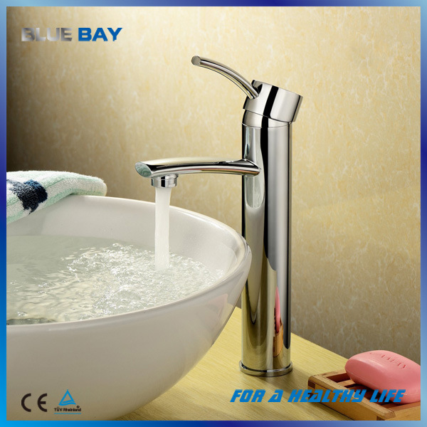 UK Style Deck Mounted Chrome Finished Brass Bathroom Basin Faucet