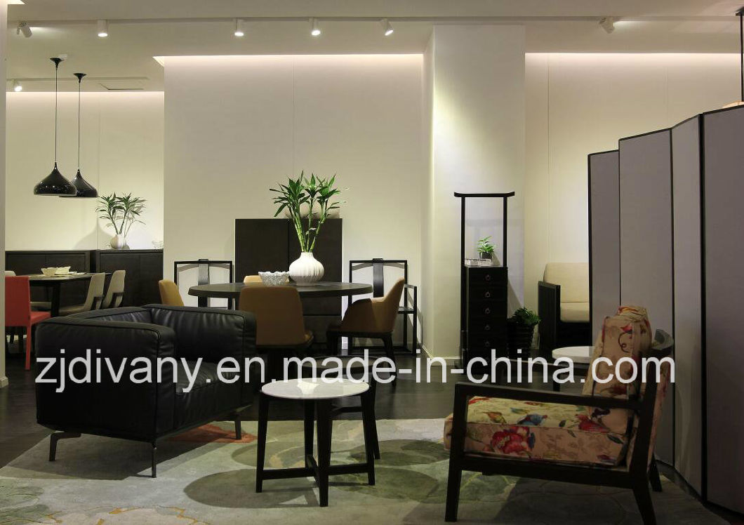Home Sofa Living Room Leather Single Sofa Furniture (D-73-A)