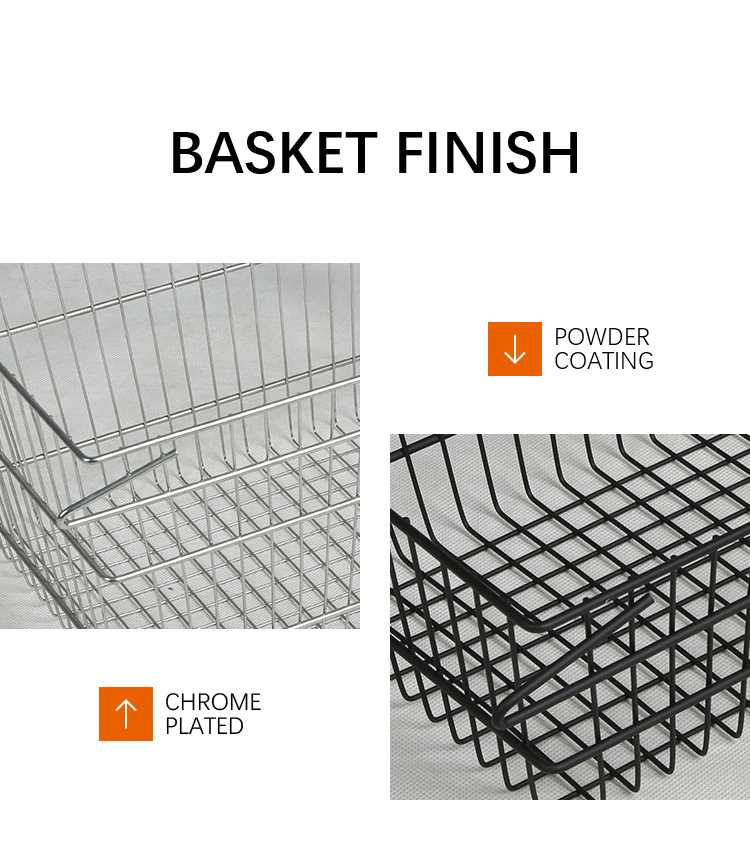 Steel Metal Wire Shopping Baskets