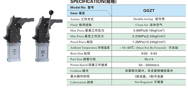 Pneumatic Clamping Cylinder