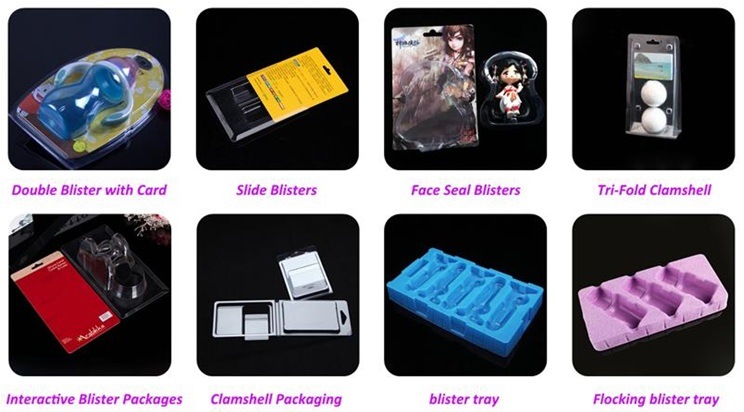 Wholesale Custom Slide Blister Insert Cards Packaging for Retail