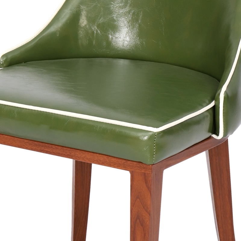 2018 Modern Design Green Leather Dining Chair/Restaurant Chair
