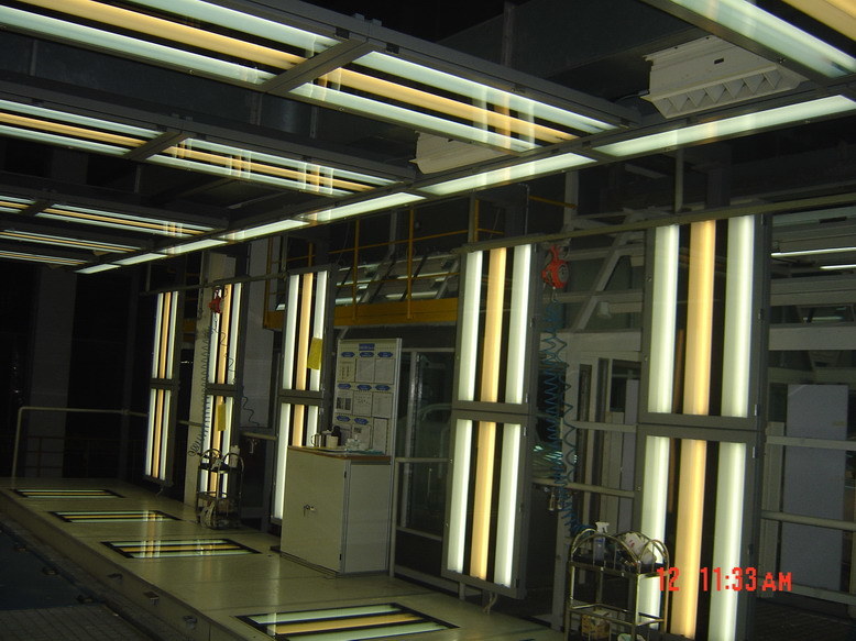 High Quality Recessed Automobile Coating Line Light Box with Super Bright LED Tube Xt-Tzx3*36W