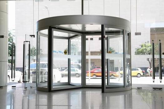 Curved Door 5 Years Warranty Lifetime Maintenance Ce Approved Customised Size Automatic Operation Curved Glass Door