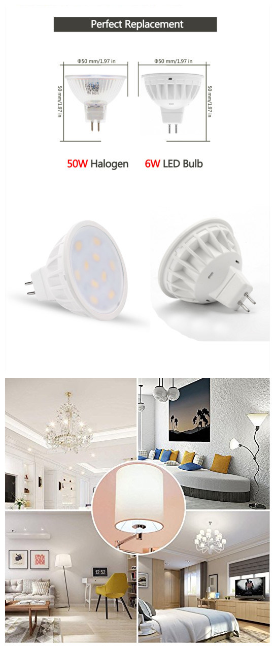 3W 5W 6W GU10 MR16 Dimmable LED Spotlight