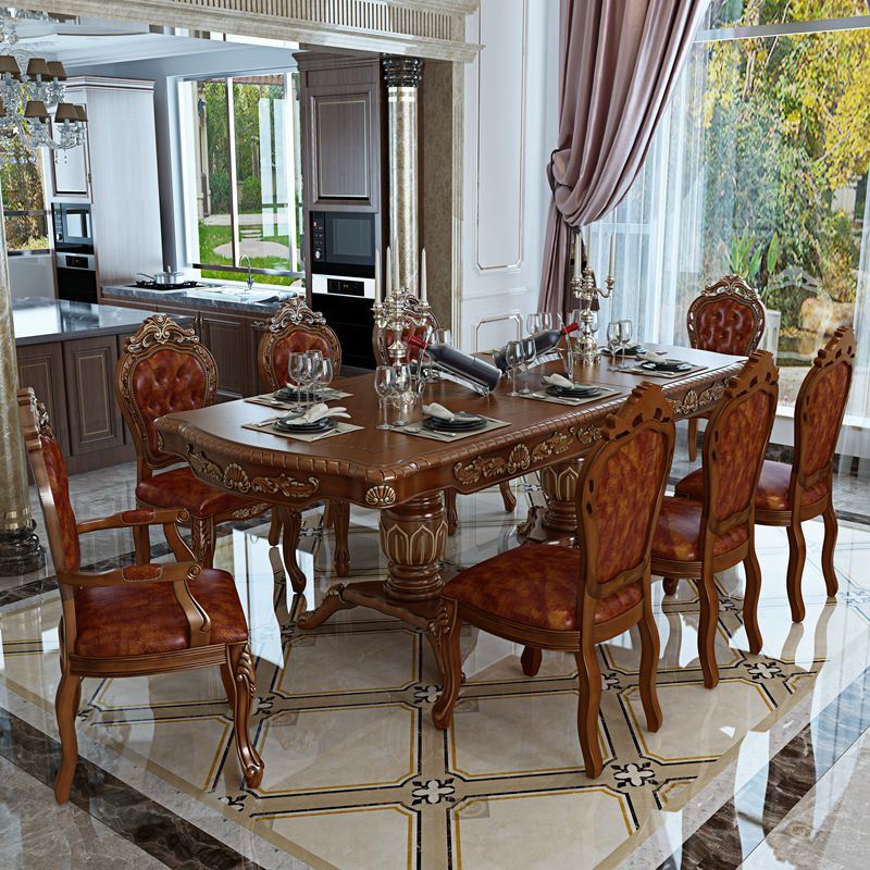 Dining Table with Sofa Chair for Dining Room Furniture Sets