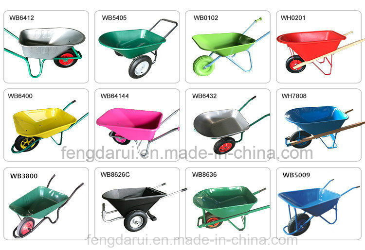 Wb6605 Wheelbarrow with Wooden Handle