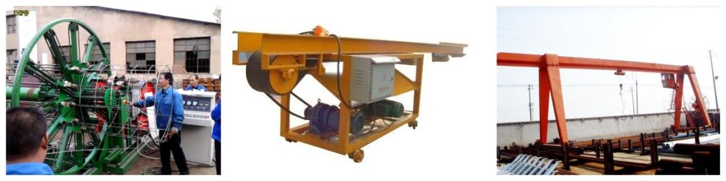 Horizontal Type Concrete Cement Pipe Making Machine with Welding Equipment