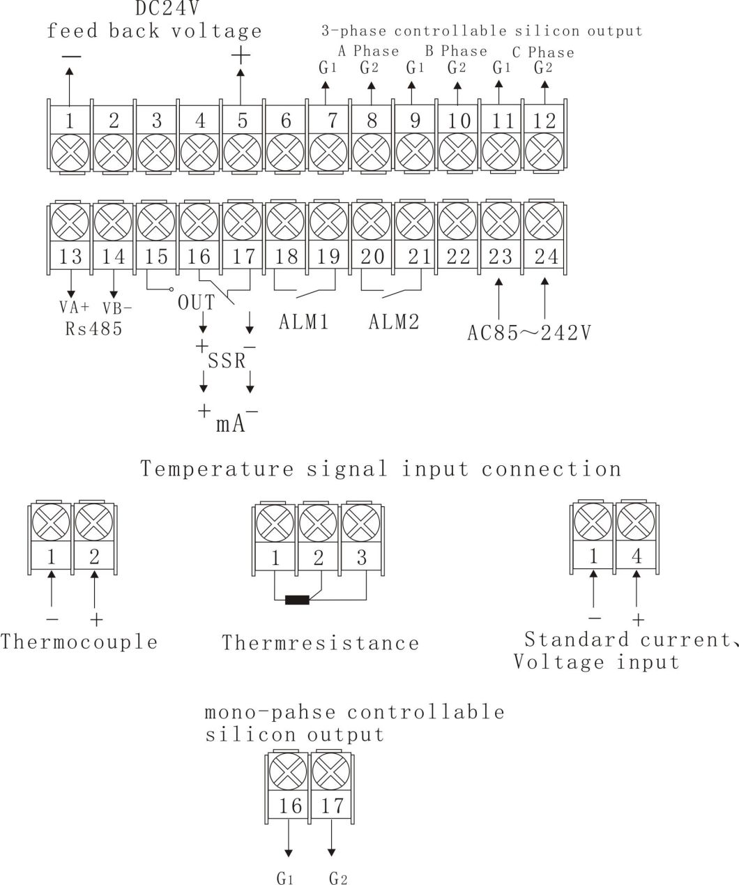 Current Signal (insulate) Continuous Pid Adjustment with One Alarm (XMTA-818C)