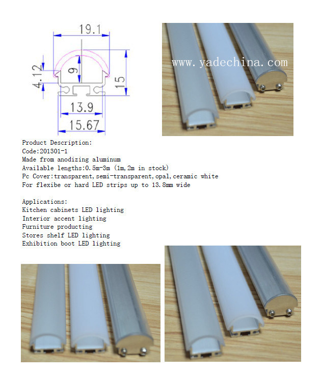 Kitchen Cabinet Aluminum Profile, High Quality LED Aluminum Profile