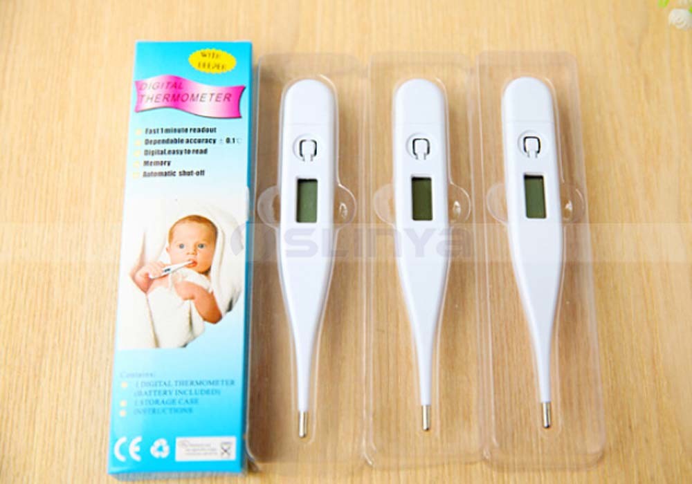Color Gift Home Mini Slim Soft Head Tip Digital Child Fever Baby Animal Temp Thermometer (1230)