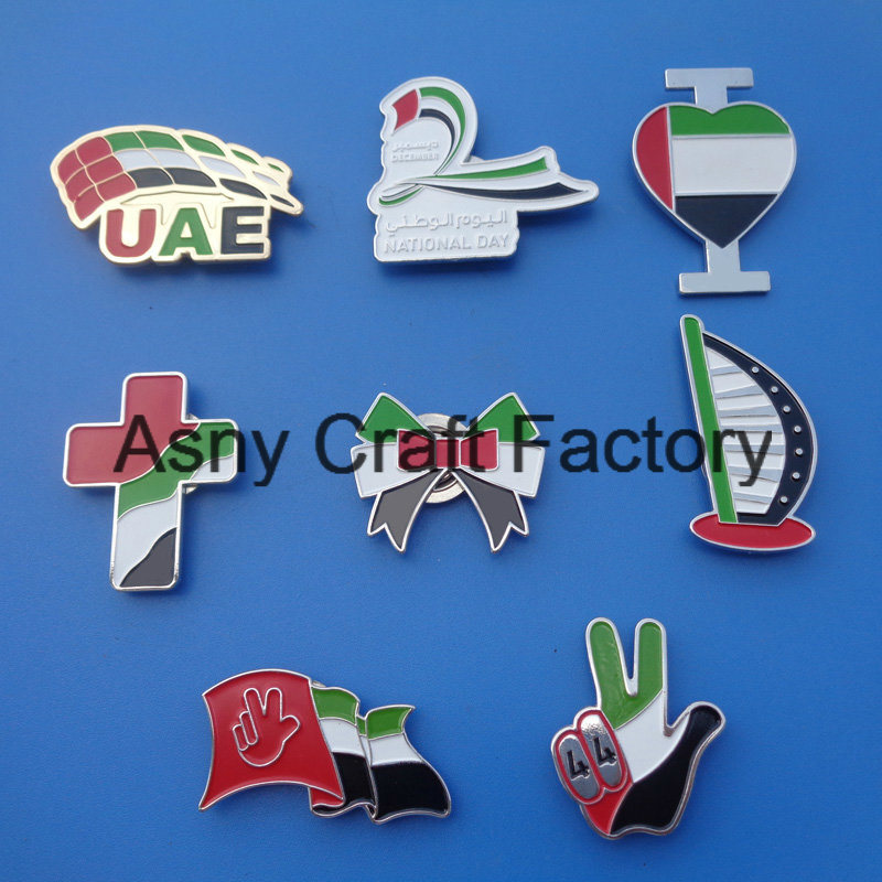 Custom UAE Badge, Magnet UAE Lapel Pin, UAE National Day Badge