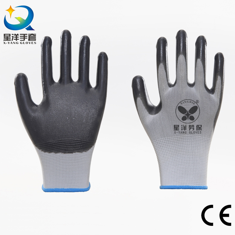Nitrile Coated Labor Protective Industrial Working Gloves