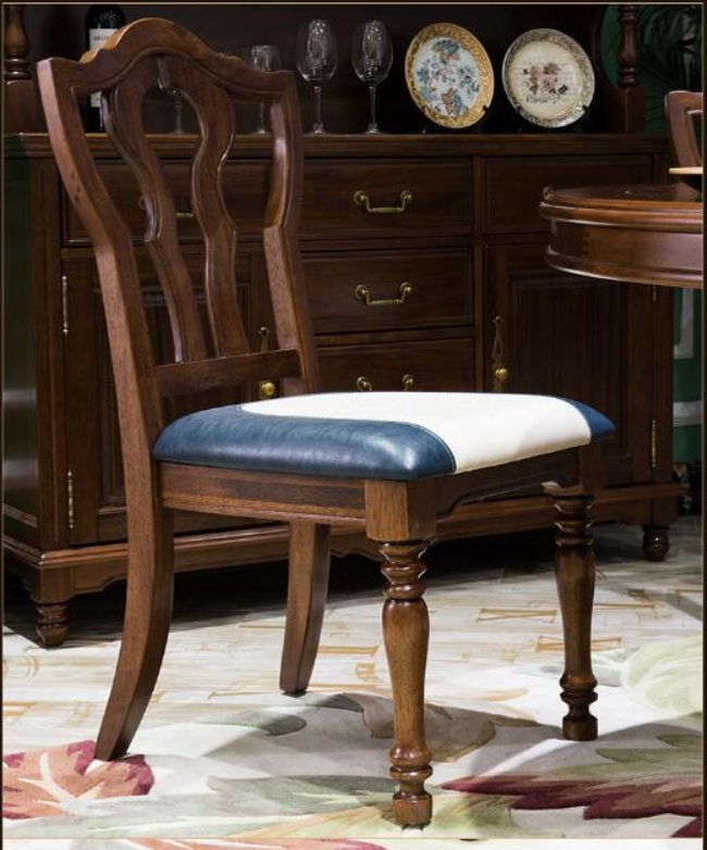 Latest Simple Design Wood & Leather Dining Chair for Home Use with Good Quality As850