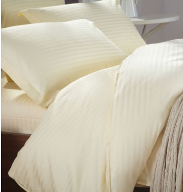 Textile Supplier 100% Cotton Satin Strip Unique Soft Hotel Bedding Set