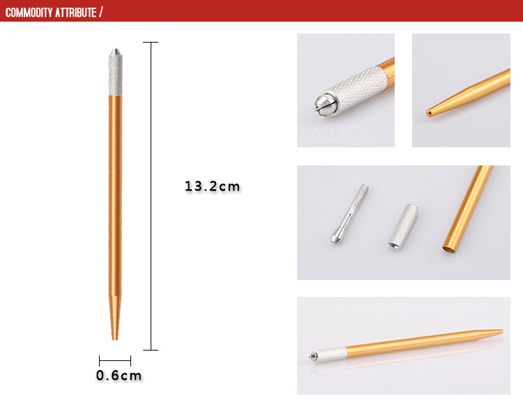 Low Cost Microblading Hand Tool Eyebrow Microblading Pen with One Needle Insert for Eyebrow Tattoo