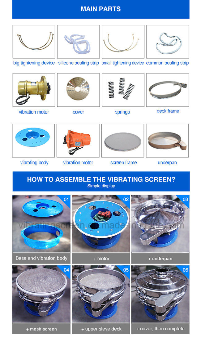 ISO/Ce Approved Circular Vibrating Screen Machine