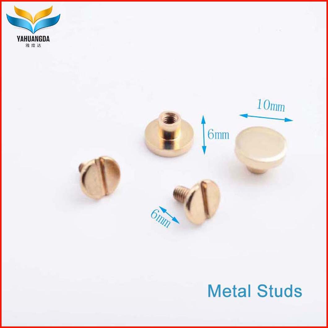 Metal Solid Brass Rivets Copper Round Head Stud Button