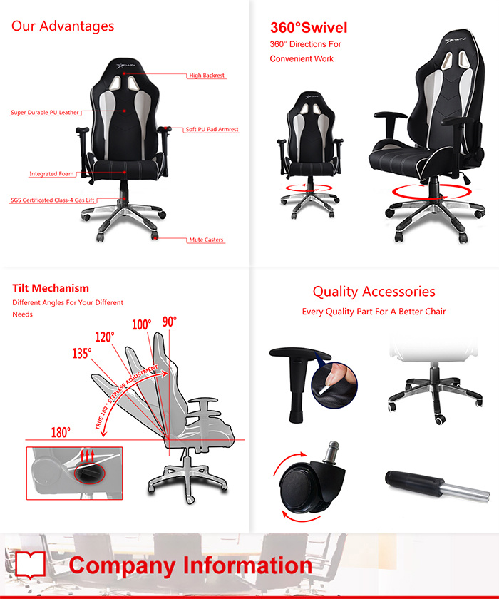 Ewin Conference Gaming Chair with En BIFMA Certification
