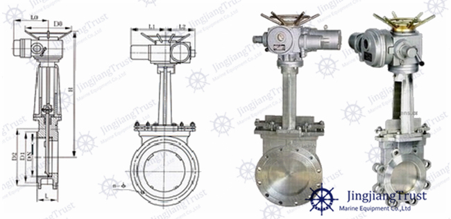 Pz973h Electric Knife Gate Valve