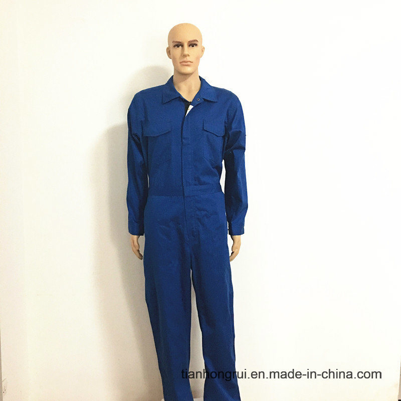 Cotton Polyester Fr Anti-Static Protective Workwear Coverall for Hospital/Industry