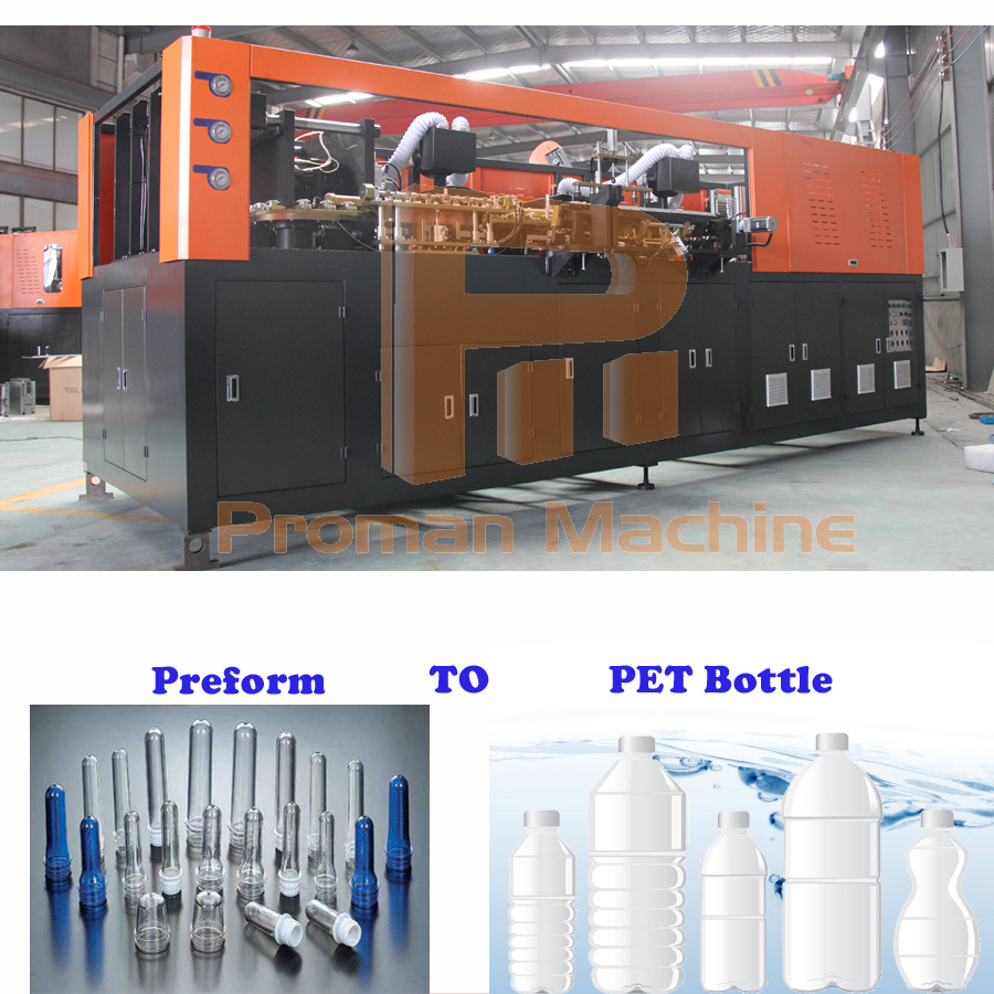 4000bph Full Automatic 500ml - 2liter 4cavity Plastic Blow Molding Blower Pet Water/Beverage/Drink/Medical Bottle Blowing Moulding Machine with Factory Price