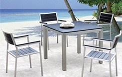 Coffee Set Outdoor Waterproof Furniture Cafe Tables and Chairs