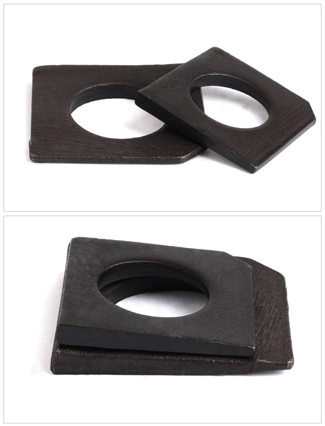 Black Carbon Steel Square Taper Washer