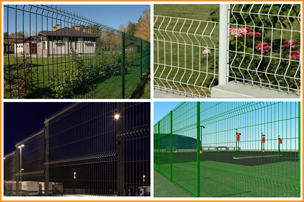 Powder Coated Galvanized Triangle Bending Fence Panel Welded Wire Mesh Fence