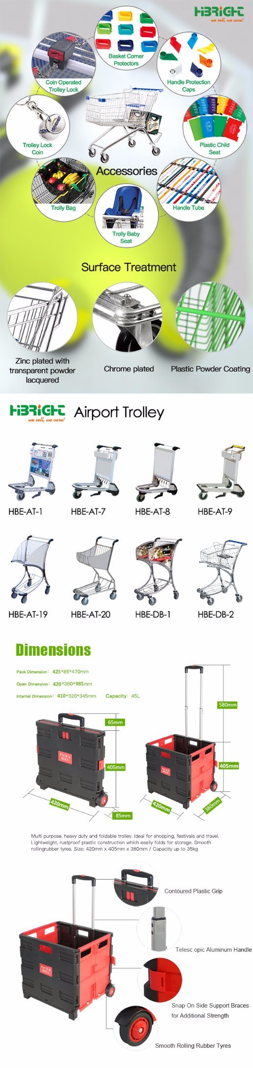 Two Tier Supermarket Grocery Shopping Carts