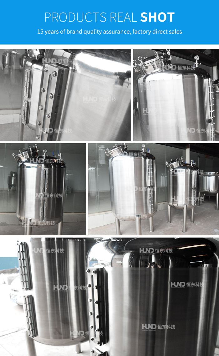 Stainless Steel Liquid Beverage Milk Hot Water Insulated Storage Tank