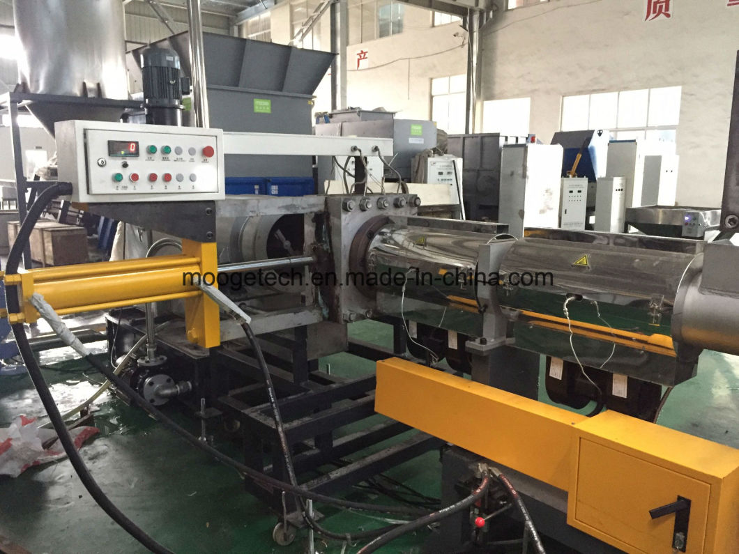 Double stage Single screw Waste Plastic HDPE PP LDPE granulation machine