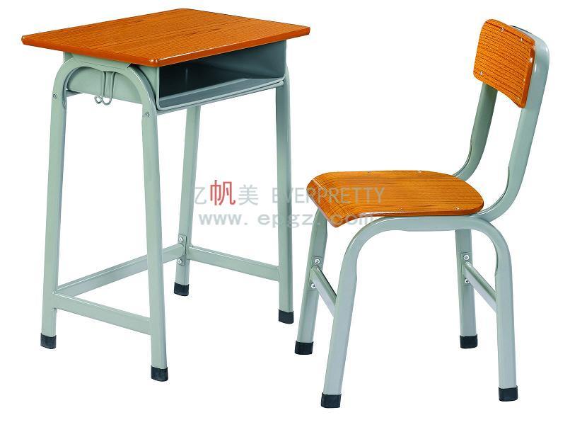 Modern School Furniture Single Student Desk and Chair (SF-07F)