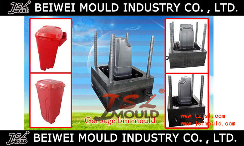 Injection Plastic 60L 120L 240L Large Outdoor Dustbin Garbage Container Mould