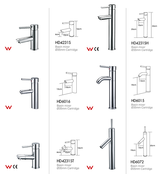 HD4301 Australian Standard Watermark Bathroom Faucet Wels Basin Tap