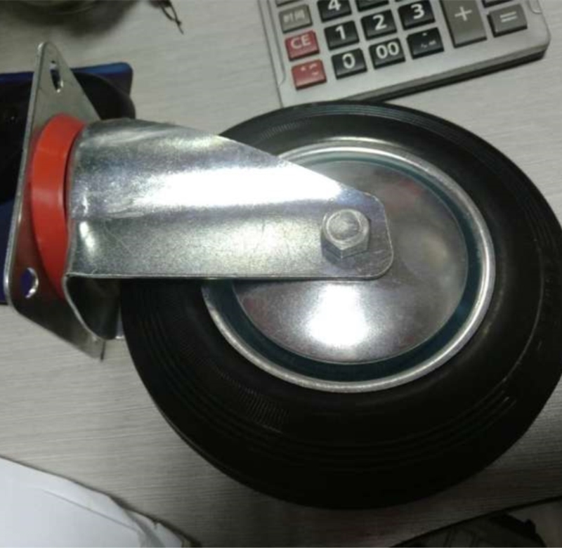 10 Inch 500kgs Heavy Duty Industrial Scaffolding Rubber Wheel Caster