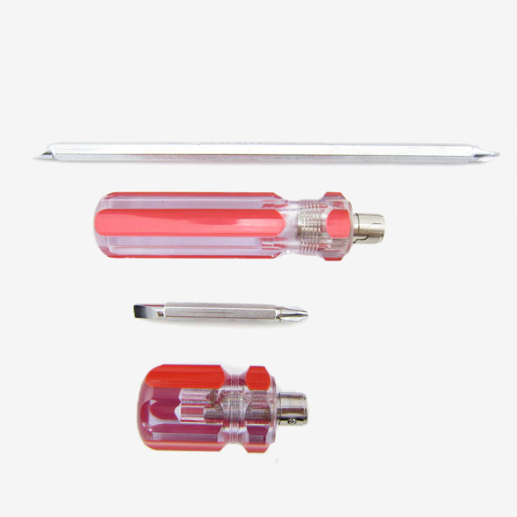 Double-Use High Quality Screwdriver with Plastic Handle