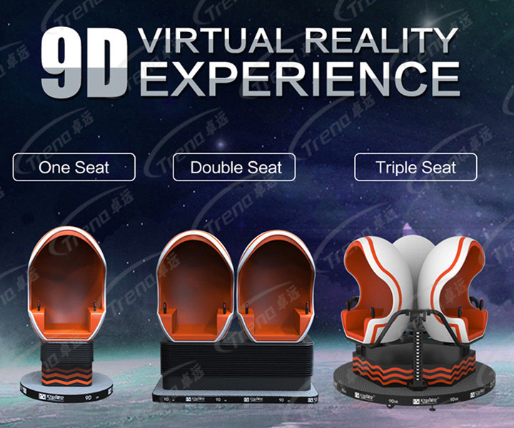 1/2/3 Seats Virtual Reality 3D Glasses 9d Cinema Egg Chair