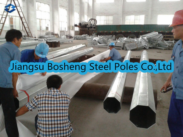 10m Galvanized Steel Power Pole